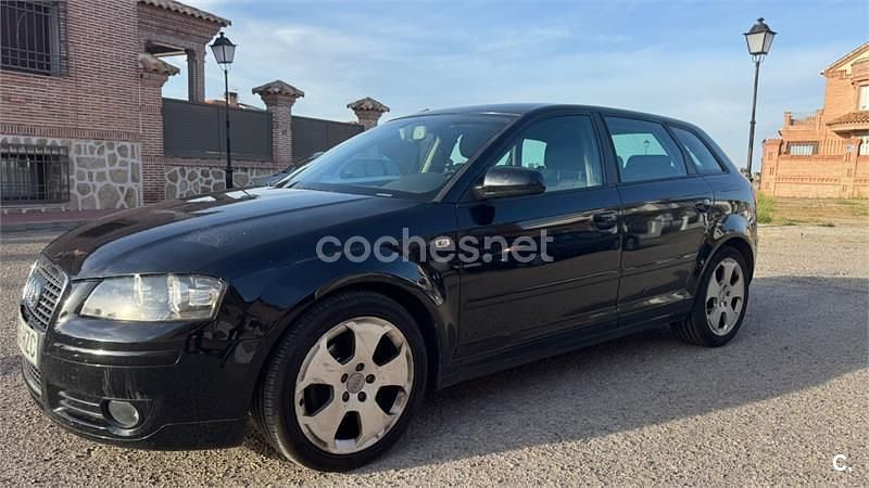 Usado Audi A3 Sportback 140 CV (102 kW) 2008 Negro Utilitario