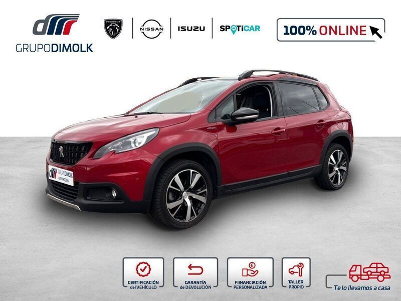 Rojo Usado 2018 Peugeot 2008 GT-line SUV | 13.600 € (Precio justo) - Imagen 1/4