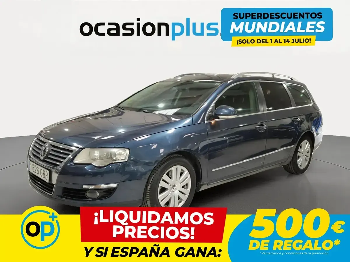 Usado VW Passat Highline 140 CV (102 kW) 2008 Azul Familiar