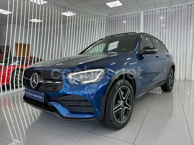 Azul Usado 2021 Mercedes GLC220 SUV | 44.990 € (Caro) - Imagen 1/4