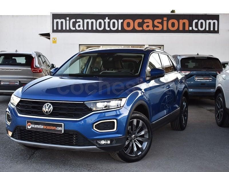 Usado VW T-Roc Sportline 150 CV (110 kW) 2021 Azul SUV