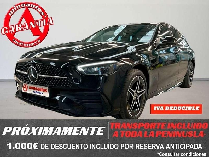 Negro Usado 2022 Mercedes C300 AMG line Familiar | 37.890 € - Imagen 1/4