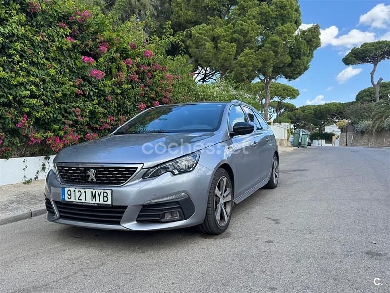 Gris / plata Usado 2019 Peugeot 308 SW GT-line Familiar | 10.000 € (Precio justo) - Imagen 1/4