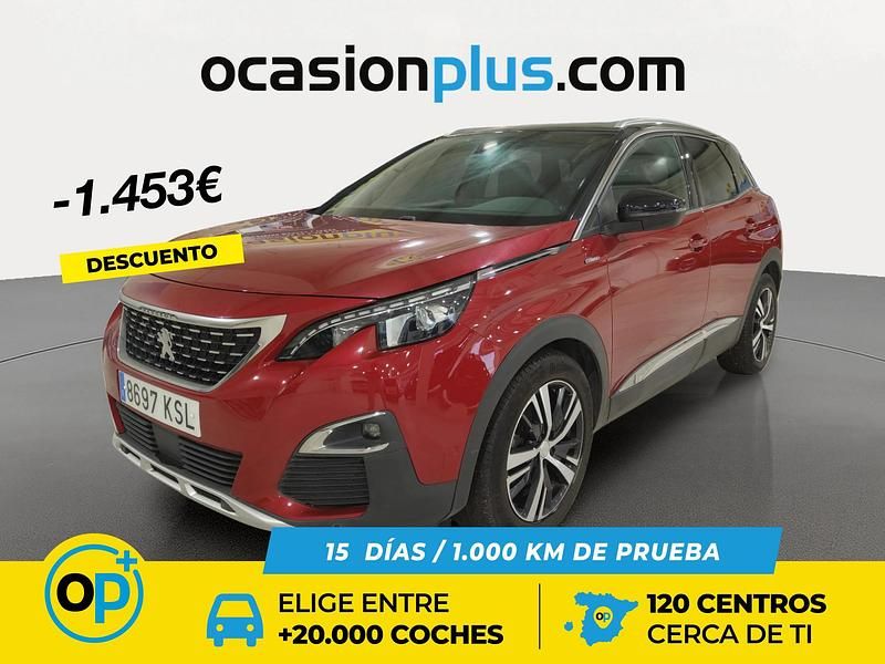 Rojo Usado 2018 Peugeot 3008 GT-line Recogida | 15.990 € (Precio justo) - Imagen 1/4