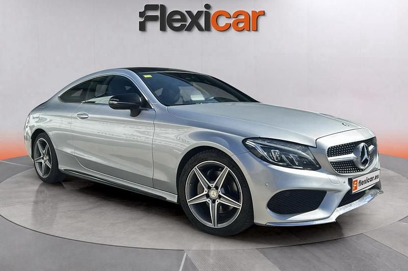 Gris Usado 2016 Mercedes C220 AMG line Coupe | 22.490 € (Buen precio) - Imagen 1/4