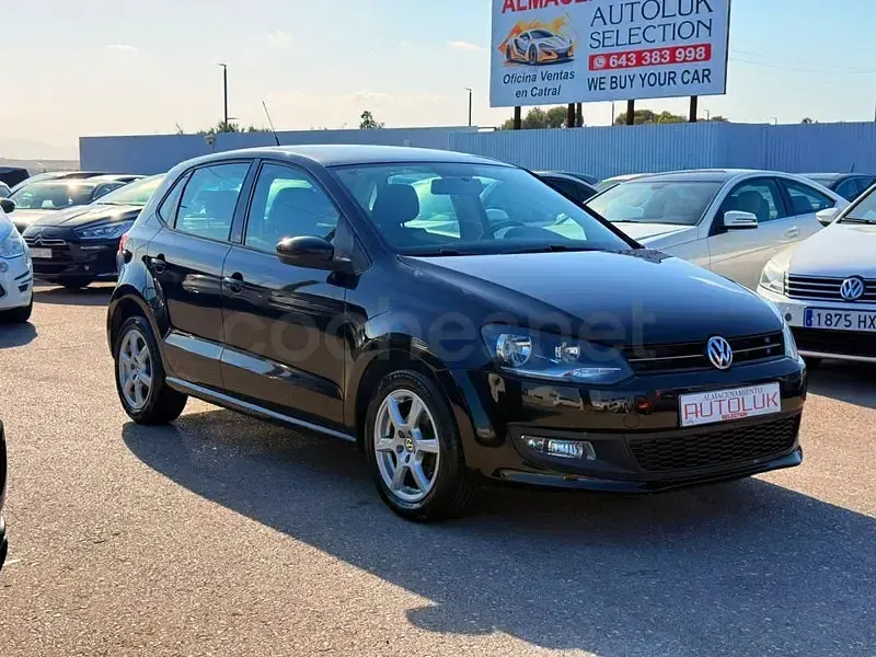 Usado VW Polo Advance 75 CV (55 kW) 2012 Negro Utilitario