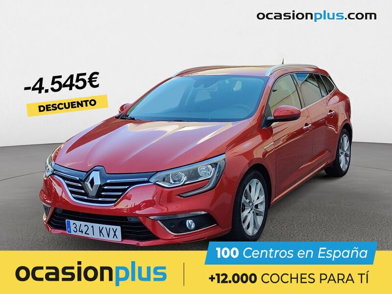 Rojo Usado 2019 Renault Mégane GrandTour Zen Familiar | 16.850 € (Precio justo) - Imagen 1/4