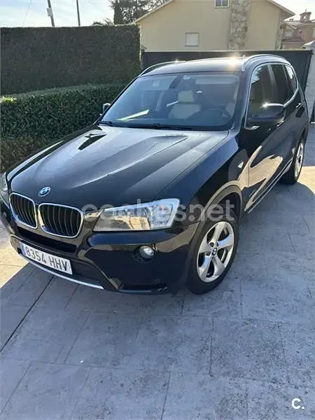 Usado BMW X3 177 CV (130 kW) 2012 Negro SUV