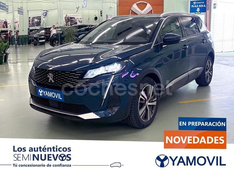 Azul Usado 2021 Peugeot 5008 Allure Monovolumen | 21.850 € (Precio justo) - Imagen 1/4
