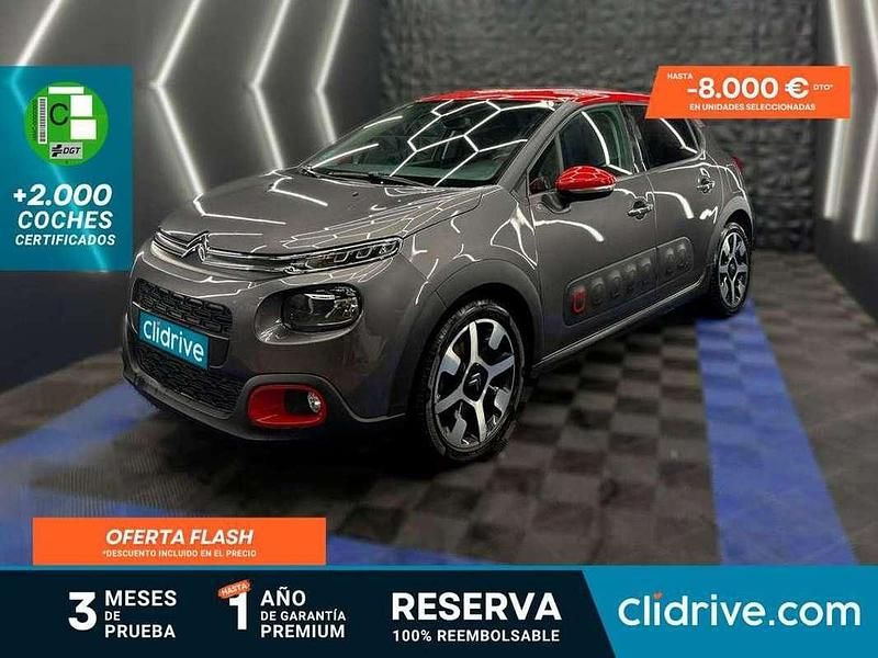 Gris Usado 2018 Citroën C3 PureTech Berlina | 7290 € (Super precio) - Imagen 1/3
