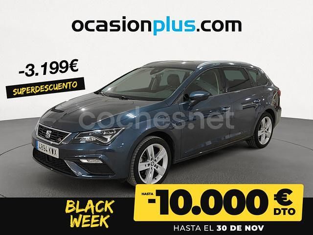 Gris / plata Usado 2019 Seat Leon FR Familiar | 13.190 € (Precio justo) - Imagen 1/4