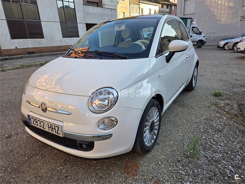 Usado Fiat 500 Lounge 69 CV (50 kW) 2012 Blanco Berlina