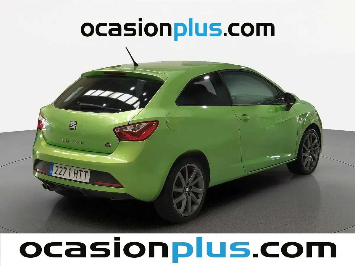 Usado Seat Ibiza SC FR 105 CV (77 kW) 2013 Verde Utilitario