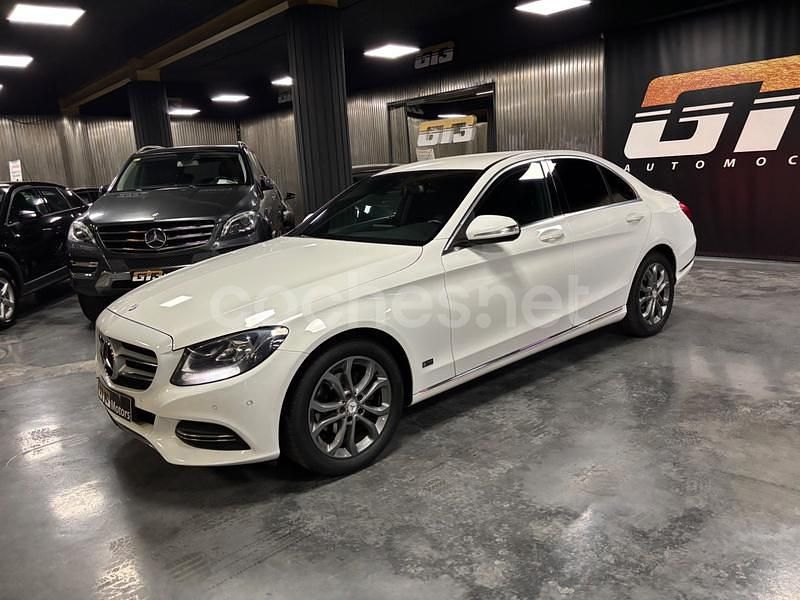 Usado Mercedes C200 Avantgarde 136 CV (100 kW) 2014 Blanco Berlina
