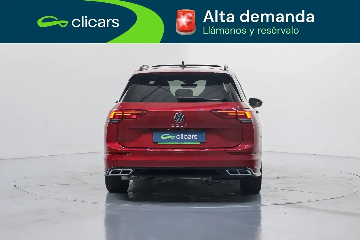 Usado VW Golf VII R-line 150 CV (110 kW) 2021 Rojo Utilitario