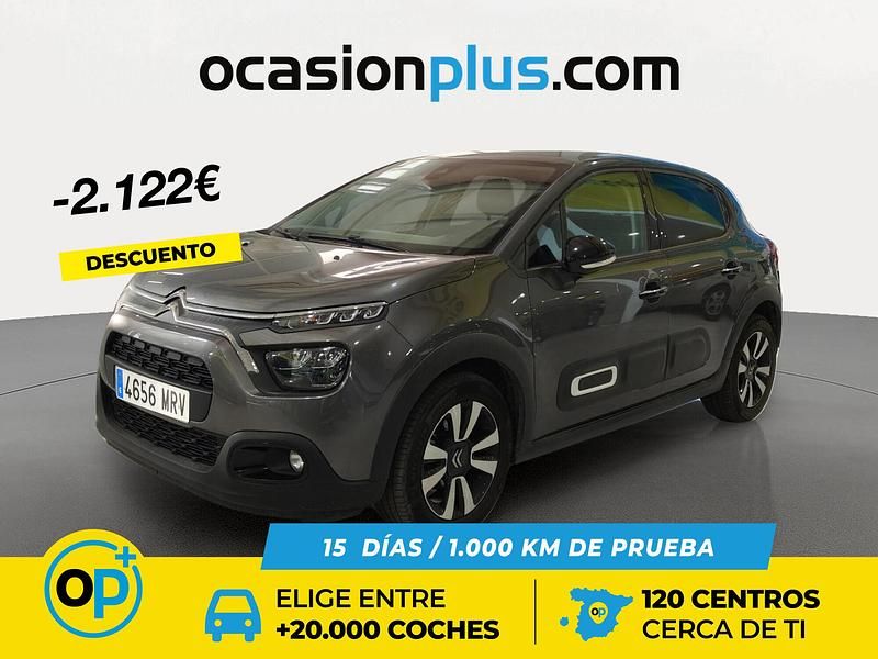 Gris Usado 2024 Citroën C3 PureTech Berlina | 12.900 € (Precio justo) - Imagen 1/4