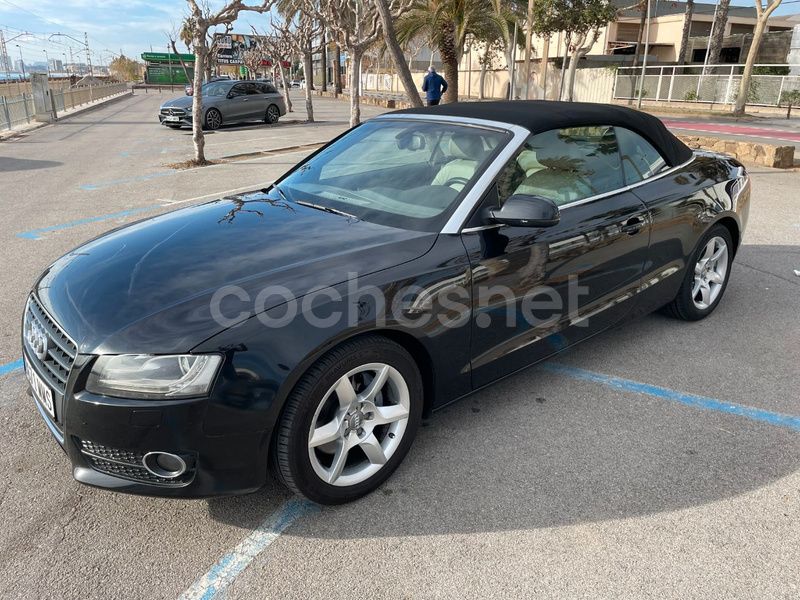 Negro Usado 2010 Audi A5 Cabriolet Descapotable | 13.900 € (Precio justo) - Imagen 1/4