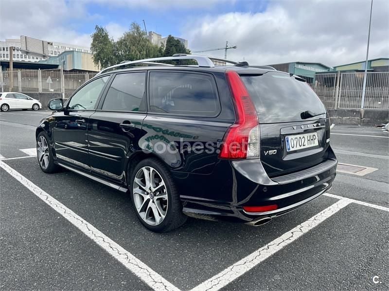 Usado Volvo V50 R-Design 230 CV (169 kW) 2011 Negro Familiar