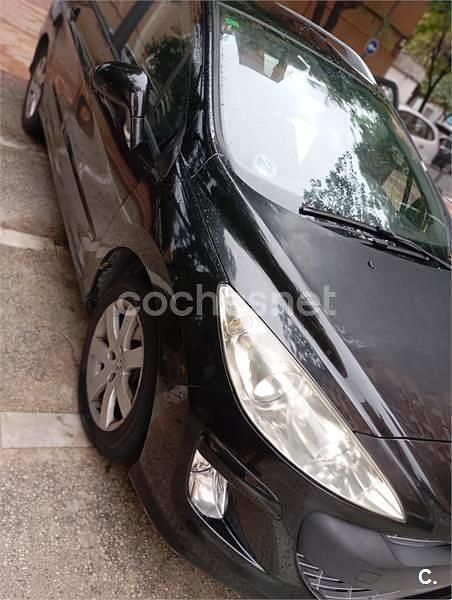 Usado Peugeot 308 SW Sport 110 CV (80 kW) 2008 Negro Familiar