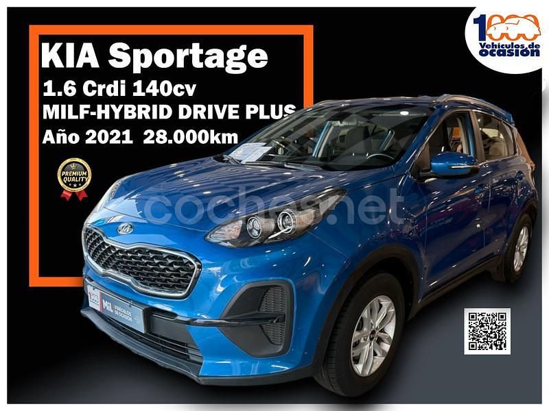 Azul Usado 2021 Kia Sportage Plus SUV | 22.995 € (Precio justo) - Imagen 1/4