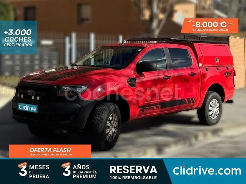 Rojo Usado 2017 Ford Ranger XLT Recogida | 16.890 € (Super precio) - Imagen 1/3