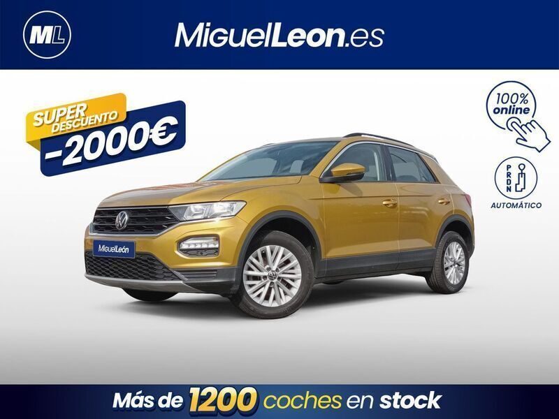 Amarillo Usado 2021 VW T-Roc Advance SUV | 21.985 € (Precio justo) - Imagen 1/3