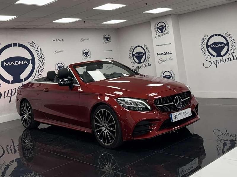 Rojo Usado 2019 Mercedes C220 Descapotable | 34.900 € (Precio justo) - Imagen 1/4
