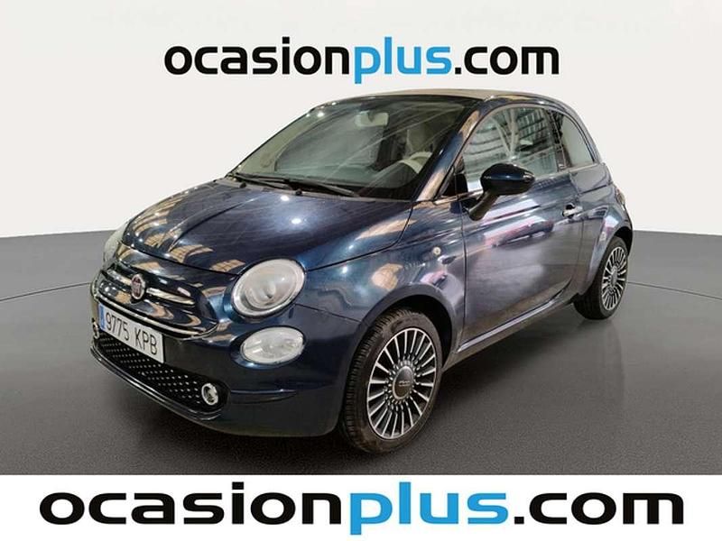 Usado Fiat 500C Lounge 69 CV (50 kW) 2018 Azul Descapotable