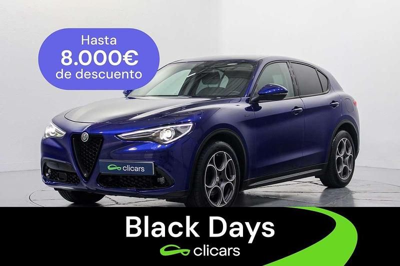Azul Usado 2021 Alfa Romeo Stelvio Sprint SUV | 23.690 € (Buen precio) - Imagen 1/4