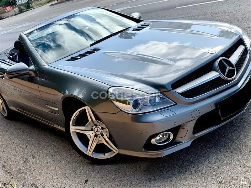 Usado Mercedes SL350 315 CV (231 kW) 2009 Gris / plata Descapotable