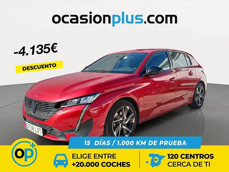 Usado Peugeot 308 Allure 130 CV (95 kW) 2021 Rojo Berlina