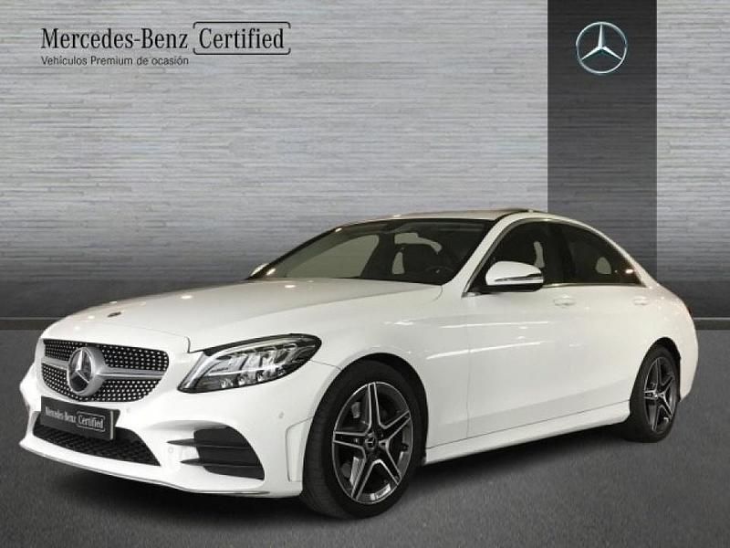 Blanco Usado 2019 Mercedes C200 AMG line Berlina | 29.900 € (Caro) - Imagen 1/4
