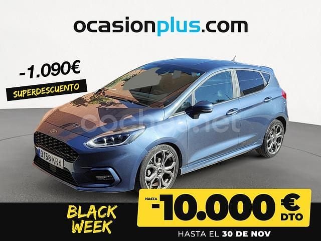 Azul Usado 2018 Ford Fiesta ST-Line Berlina | 11.990 € (Precio justo) - Imagen 1/4