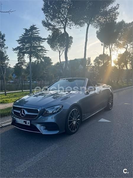Usado Mercedes E220 170 CV (125 kW) 2018 Gris / plata Descapotable
