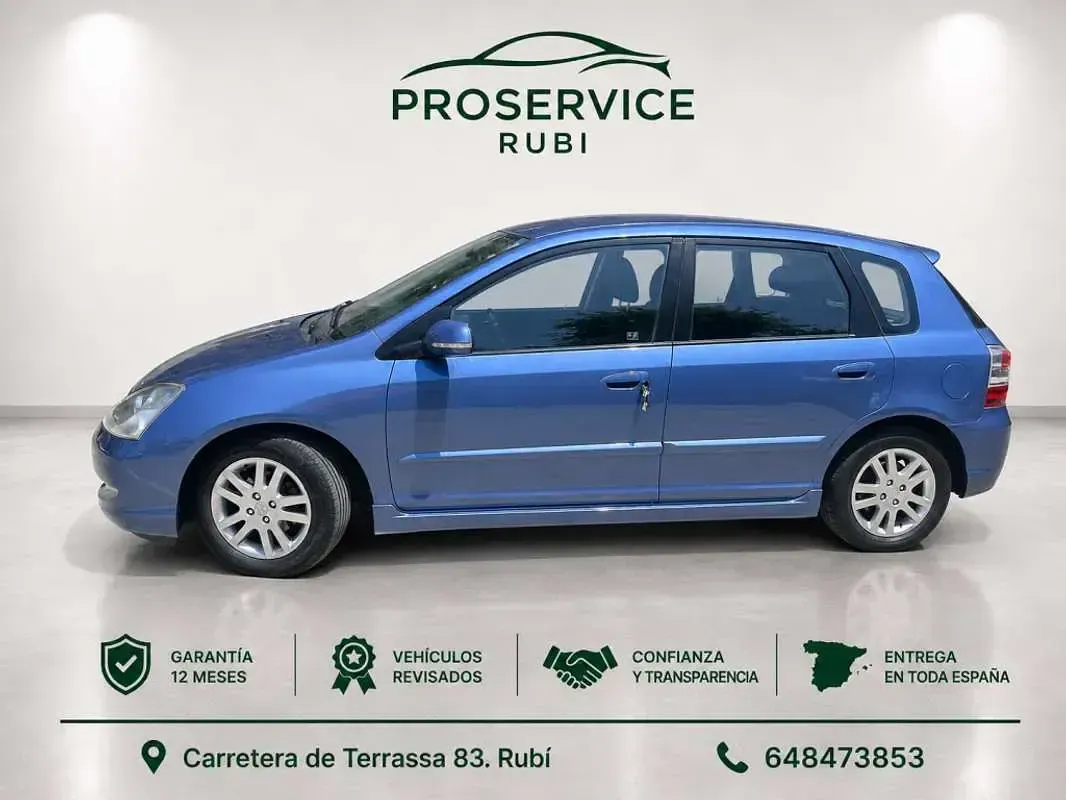 Usado Honda Civic LS 110 CV (80 kW) 2004 Azul Utilitario