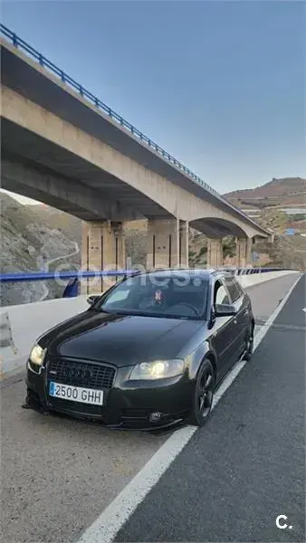 Usado Audi A3 S-Line 170 CV (125 kW) 2008 Negro Utilitario