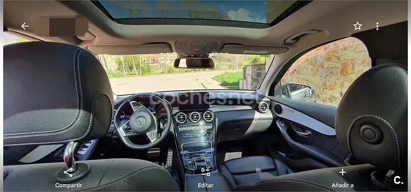 Usado Mercedes GLC250 AMG line 204 CV (150 kW) 2016 Gris / plata SUV
