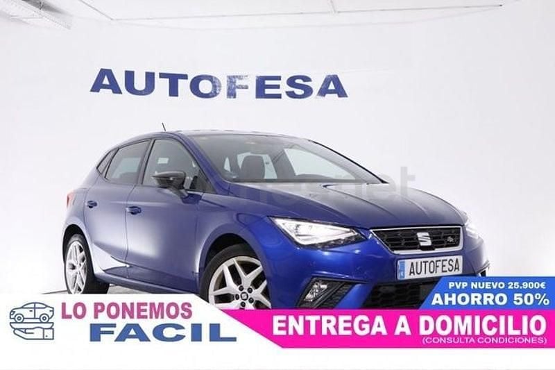 Usado Seat Ibiza FR 90 CV (66 kW) 2020 Azul Berlina