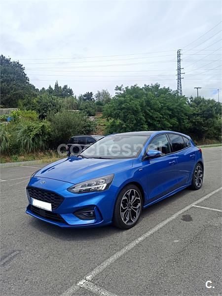 Azul Usado 2020 Ford Focus ST-Line Berlina | 19.750 € (Caro) - Imagen 1/4