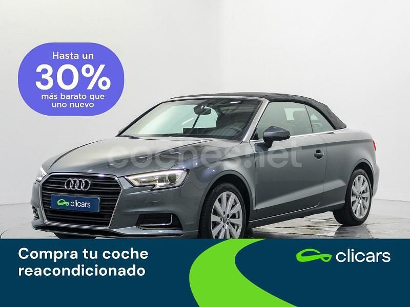 Gris / plata Usado 2017 Audi A3 Cabriolet Design Descapotable | 17.490 € (Precio justo) - Imagen 1/4