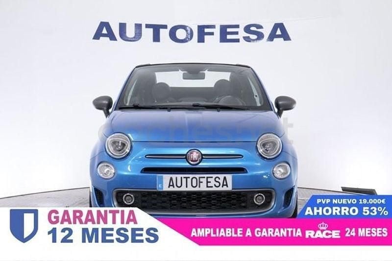 Usado Fiat 500C S 69 CV (50 kW) 2016 Azul Descapotable