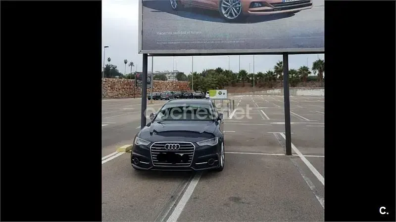 Usado Audi A6 S-Line 272 CV (200 kW) 2015 Azul Familiar