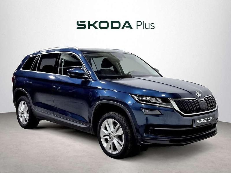 Azul Usado 2021 Skoda Kodiaq Ambition SUV | 26.990 € (Precio justo) - Imagen 1/4