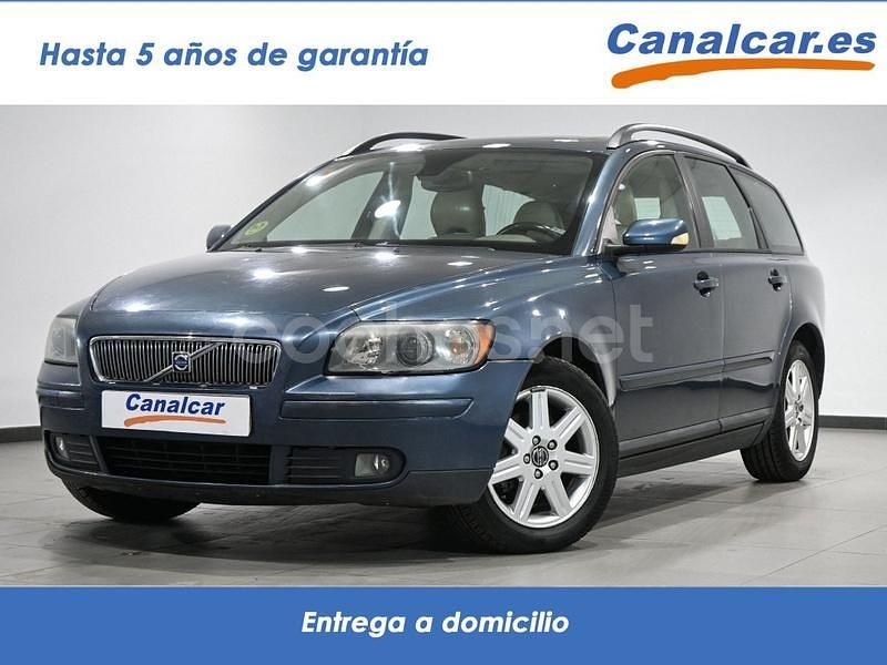 Azul Usado 2005 Volvo V50 Kinetic Familiar | 5925 € (Precio justo) - Imagen 1/4
