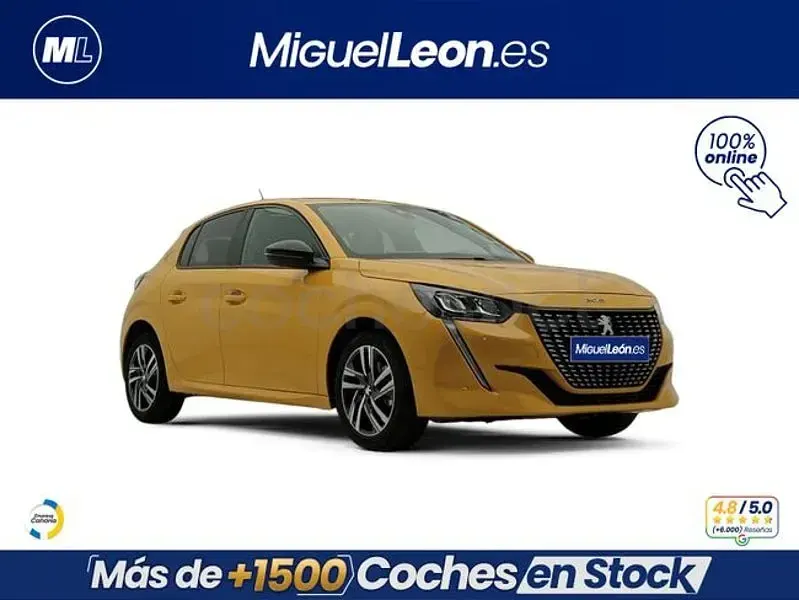 Usado Peugeot 208 Allure 102 CV (75 kW) 2023 Amarillo Utilitario