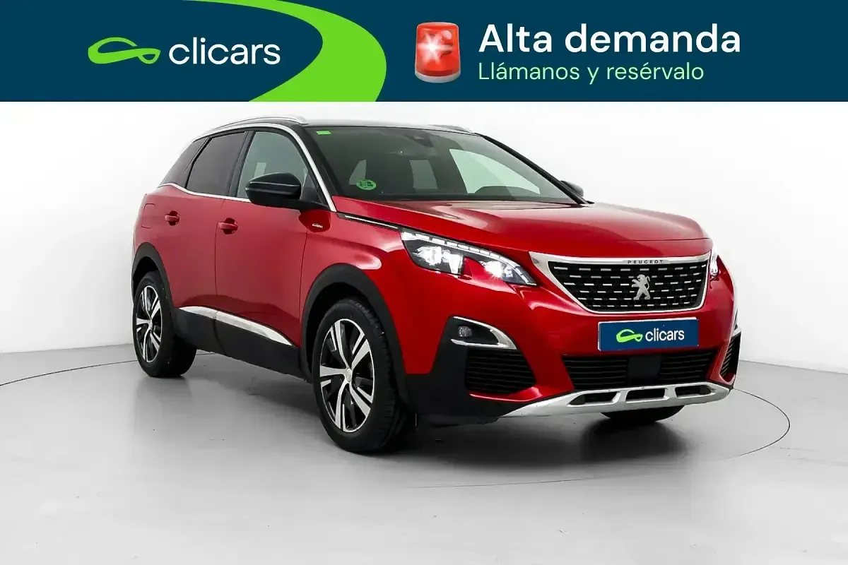 Usado Peugeot 3008 GT-line 130 CV (95 kW) 2017 Rojo SUV