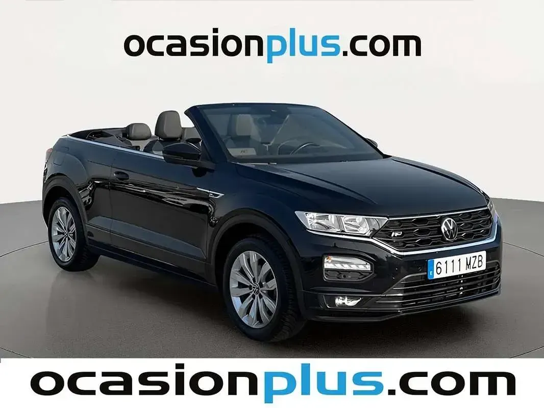 Usado VW T-Roc Cabriolet R-line 150 CV (110 kW) 2021 Negro Descapotable