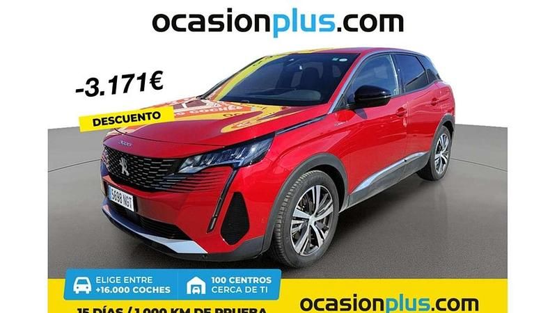 Rojo Usado 2023 Peugeot 3008 Allure Monovolumen | 20.810 € (Precio justo) - Imagen 1/3