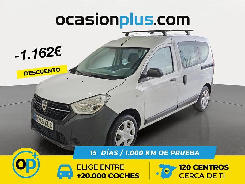 Blanco Usado 2018 Dacia Dokker Ambiance Monovolumen | 12.490 € (Precio justo) - Imagen 1/4