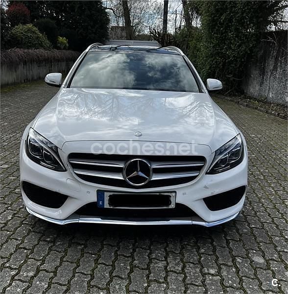 Usado Mercedes C220 AMG 170 CV (125 kW) 2015 Blanco Familiar